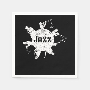 World Of Jazz Playing Music Jazz Band Lovers Gifts Napkin