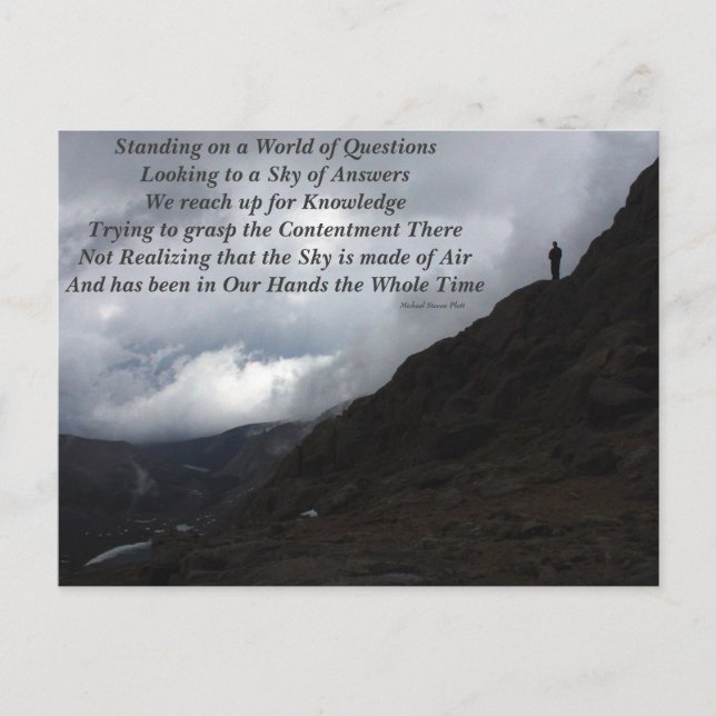 World of Questions Postcard (Front)