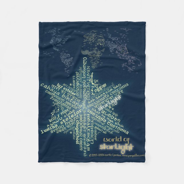 World of Starlight Fleece Blanket (Front)