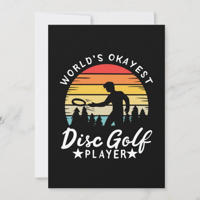 World Okayest Disc Golf Player Invitation (Front)