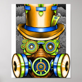 World on Fire — Apocalyptic Surreal Art Poster
