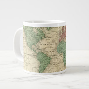 World on Mercators Projection 2 Large Coffee Mug
