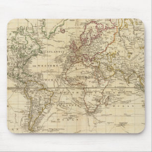 World on Mercator's projection Mouse Pad