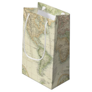 World On Mercator's Projection Small Gift Bag