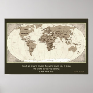 World owes you Nothing Poster