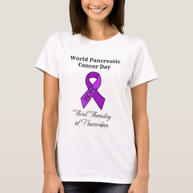 World Pancreatic Cancer Day   T-Shirt (Front)