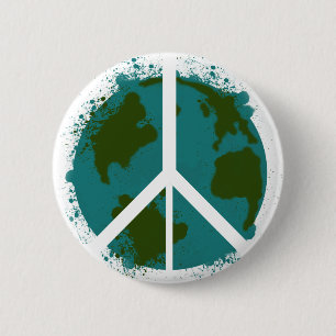World Peace 6 Cm Round Badge
