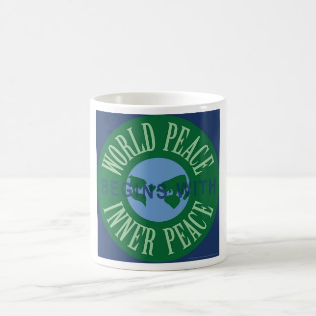 World Peace Begins With Inner Peace Mug (Center)