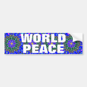 WORLD PEACE BUMPER STICKER
