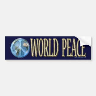 World Peace Bumper Sticker