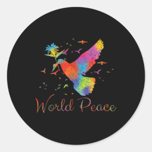 World Peace Classic Round Sticker