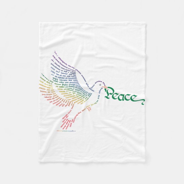World Peace Dove Blanket (Front)