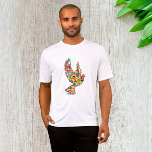 World Peace Dove Made of International Flags  T-Shirt
