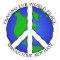 World Peace Earth and Peace Sign Sticker