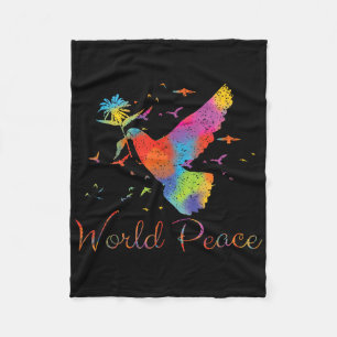 World Peace Fleece Blanket