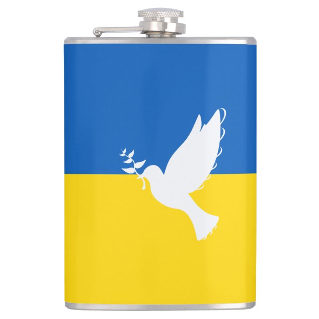 World peace  hip flask (Front)