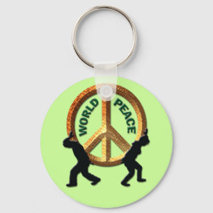 WORLD PEACE KEY RING