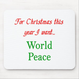 world peace mouse pad