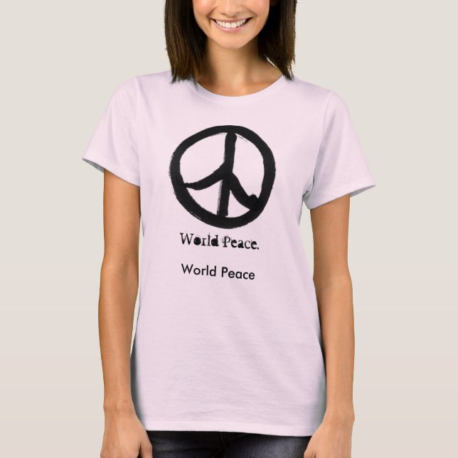 World Peace - Organic T-Shirt (Front)