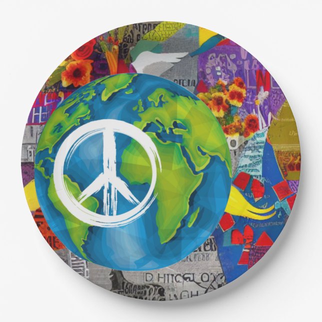 World Peace Paper Plates (Front)