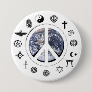 World Peace - Peace on Earth 7.5 Cm Round Badge