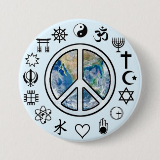 World Peace - Peace on Earth 7.5 Cm Round Badge