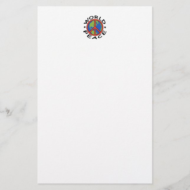 World Peace Stationery (Front)