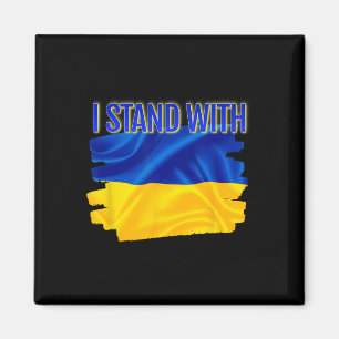 World Peace Support Ukrainian Flag I Stand With Uk Magnet