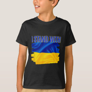 World Peace Support Ukrainian Flag I Stand With Uk T-Shirt
