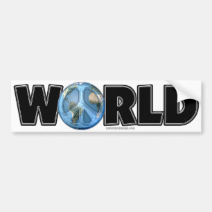 World Peace Too Bumper Sticker