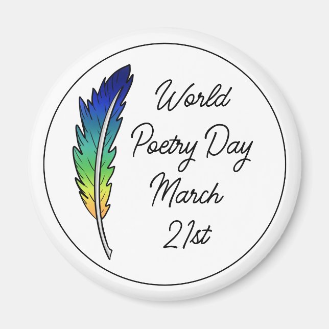 World Poetry Day | March 21st     Magnet (Front)