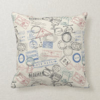World Postage Stamps Pattern