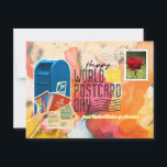 World Postcard Day 2025 – USA<br><div class="desc">Celebrate World Postcard Day – USA Edition Mark your calendar for October 1st with this bold and heartwarming postcard, created to honour the joy of snail mail and global connections. This USA-themed design features a classic USPS blue mailbox, a hand holding postcards ready to travel, and a bright red rose...</div>