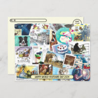 World Postcard Day - Misc Postage Stamps Postcard