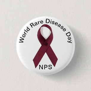 World Rare Disease Day, NPS 3 Cm Round Badge