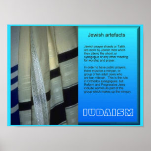 World Religions, Jewish artefacts Poster