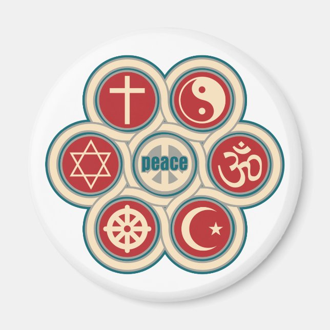 World Religious Peace Magnet (Front)