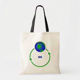 World Revolves Around Me Bag Tote Humour