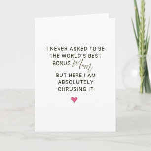 World’s Best Bonus Mom Quote Card