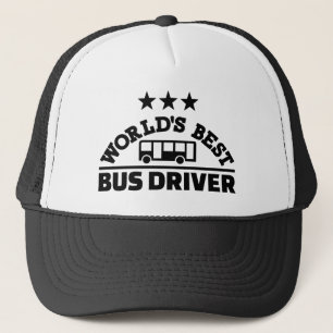 World’s best bus driver trucker hat