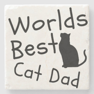 World’s Best Cat Dad COASTER gifts for father