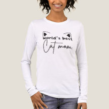 World’s Best Cat Mum Tri-Blend Long Sleeve Shirt –