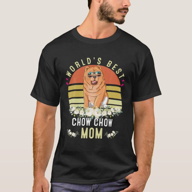 World´S Best Chow Chow Mum Dog Mama Funny T-Shirt (Front)