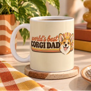 World’s Best Corgi Dad Mug   Funny Corgi Dog Dad 