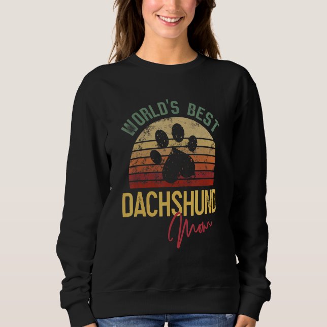 World´s Best Dachshund Mom Sweatshirt (Front)