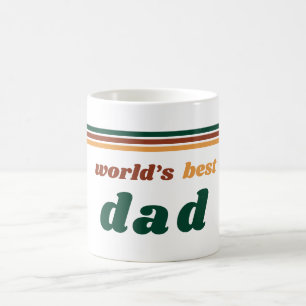 World’s Best Dad Mug Retro 70s Father’s Day Gift