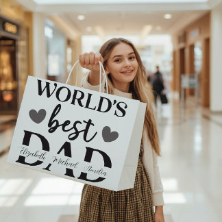 World’s Best Dad Personalised Gift Bag