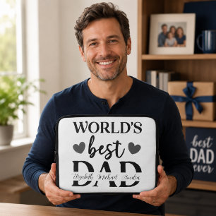 World’s Best Dad Personalised Laptop Case