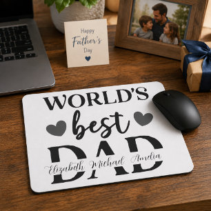 World’s Best Dad Personalised Mousepad