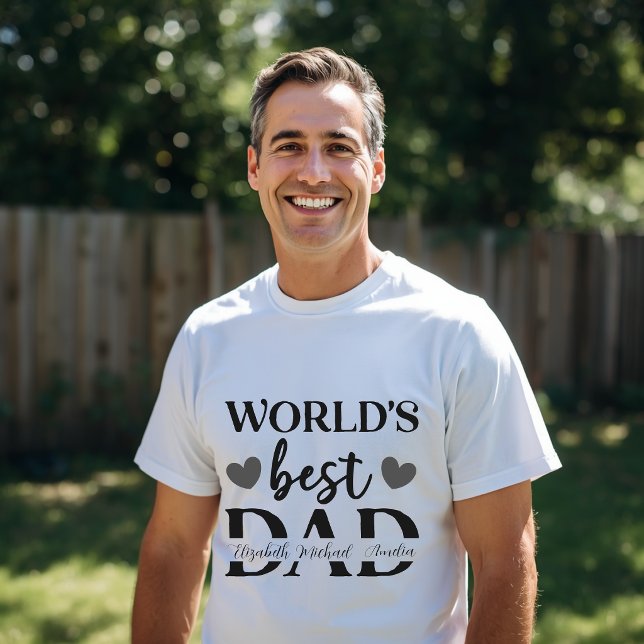World’s Best Dad Personalised T-Shirt (Creator Uploaded)